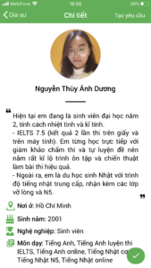 học kèm tiếng Nhật